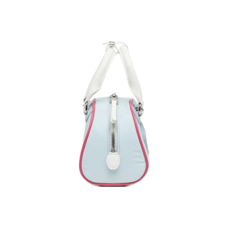 DIESEL Polyester Bowling Bag, Shoulder Bag, Crossbody Bag, Handbag Mini Women's Light Blue-1