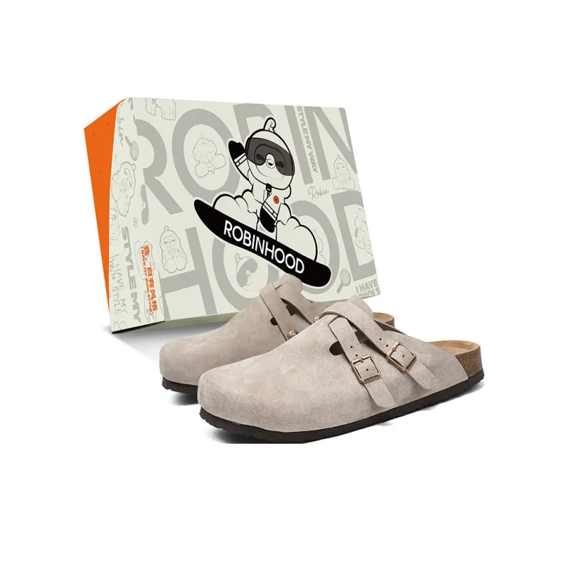 ROBINHOOD Quiet Odor Resistant Abrasion Resistant Slip Resistant Antibacterial Closed Toe Slippers Unisex Box Included-1