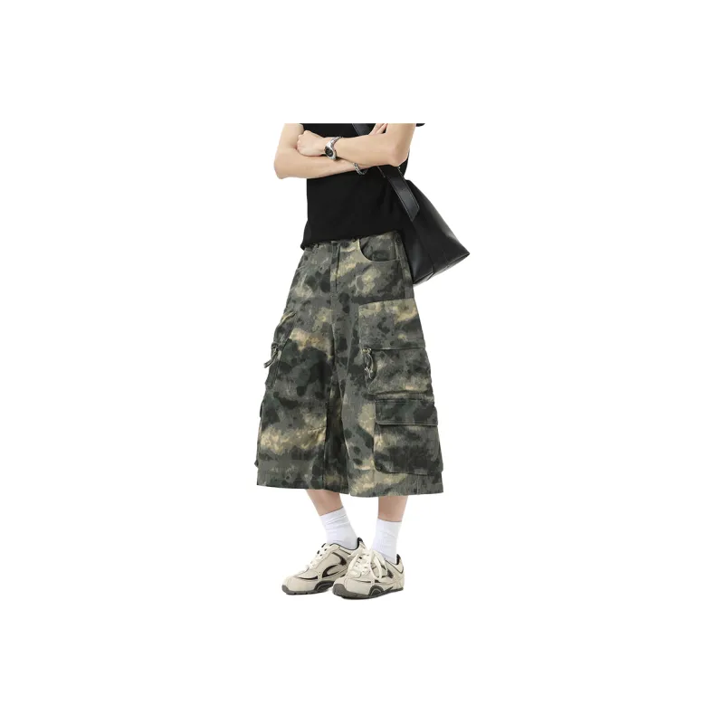 TELENT Denim Shorts Unisex Camouflage-0