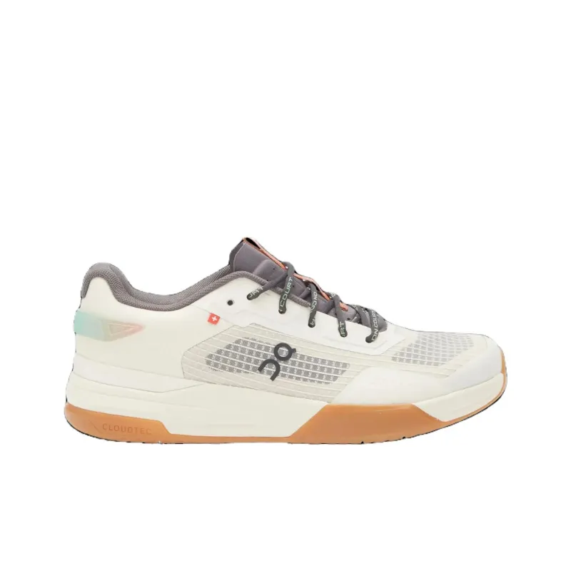 On Anti Slip Wear Resistant Low Top Tennis Shoes Men's White Gray Brown-1