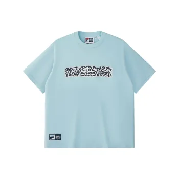 FILA FUSION x MR.DOODLE T Shirt Unisex Delhi Blue