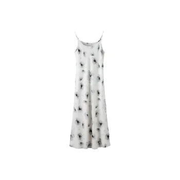 Late White Slip Dress Women's Multicolor