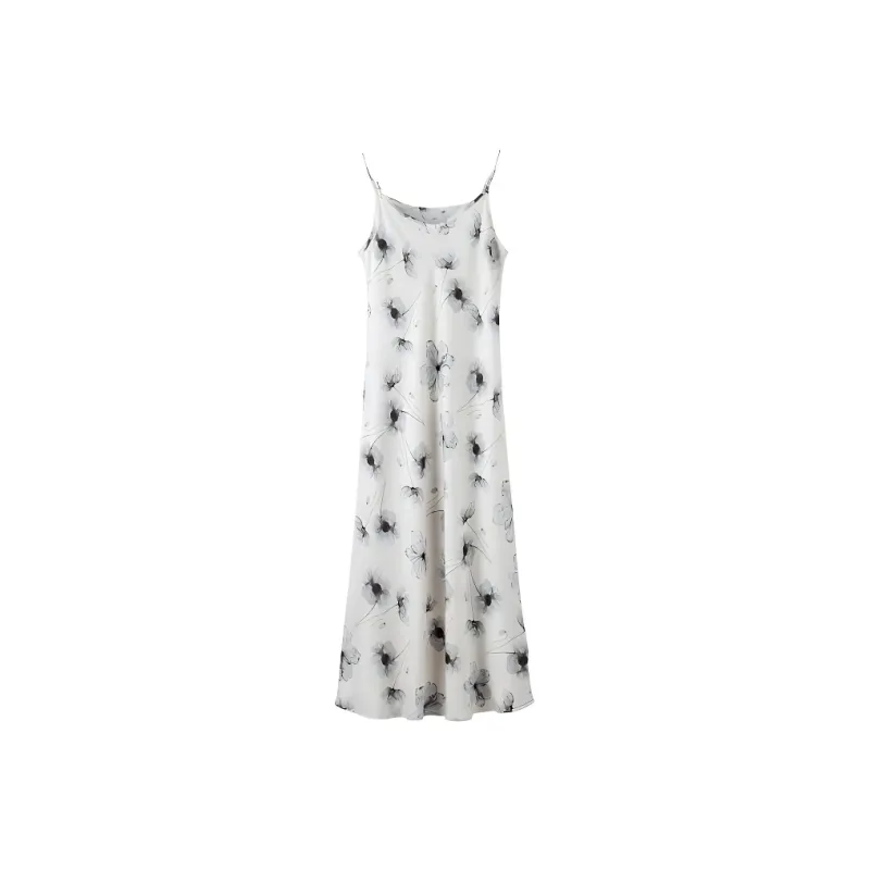 Late White Slip Dress Women's Multicolor-0