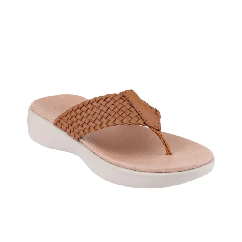 Skechers Quiet Flip Flops Women's Brown-3