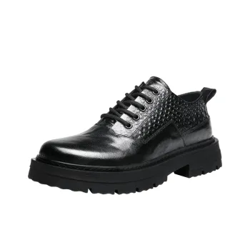 HAPPY DINO Men's Casual Shoes Men Low Top Black