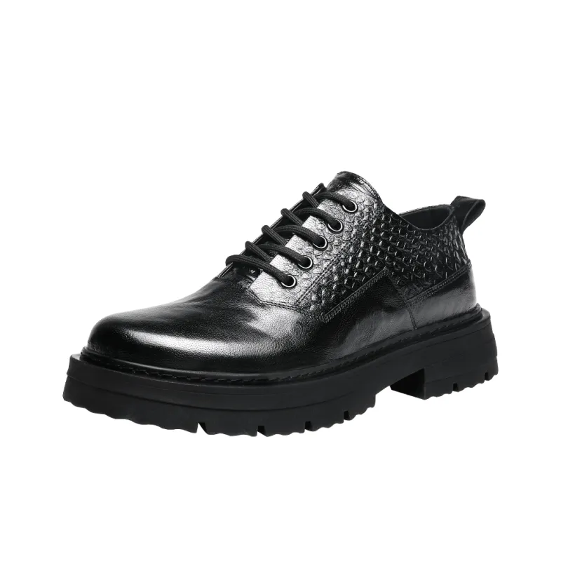 HAPPY DINO Men's Casual Shoes Men Low Top Black-0