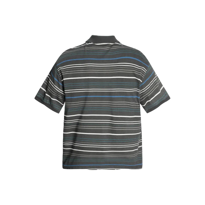 GBXM T Shirts Unisex Blue Gray Stripes-1