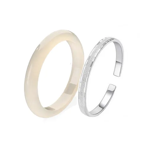 The Years Are Quiet Glass Cat Eye Bangles Unisex