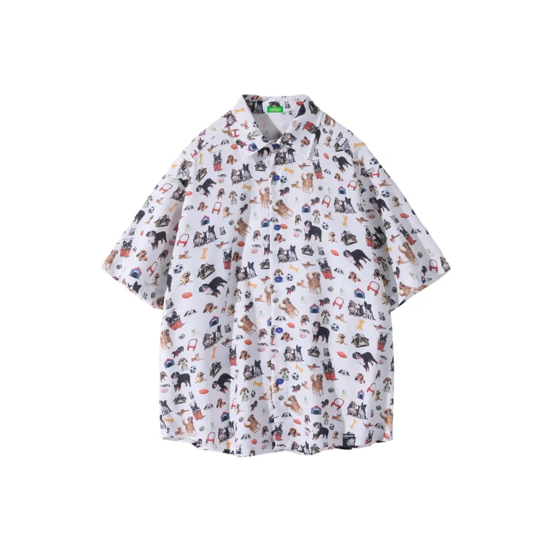 SESAME STREET Shirts Unisex Puppy White-0