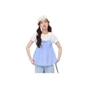 ZIHAN Casual Suit Women's Blue Plaid