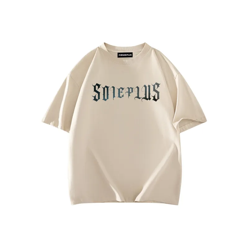SOIE T Shirts Unisex Light Beige Apricot-1