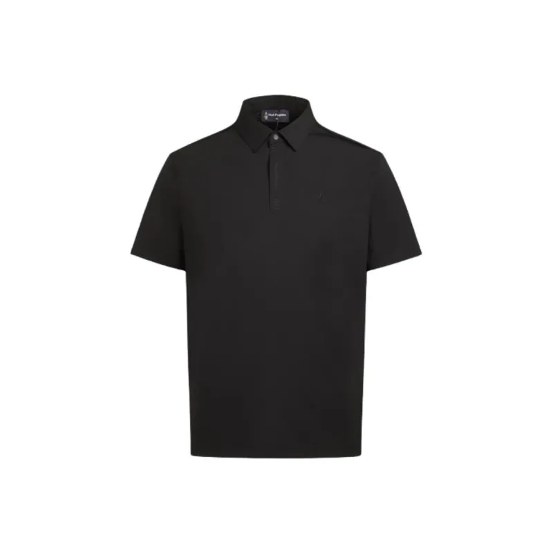 Hush Puppies Polo Shirts Men Obsidian Black-0