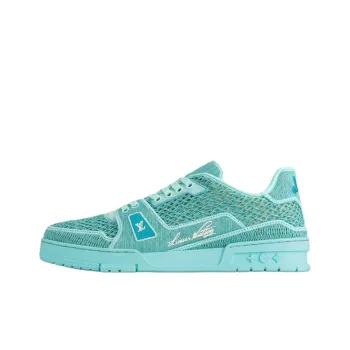 LOUIS VUITTON Trainer Low Top Skateboard Shoes Women's Green