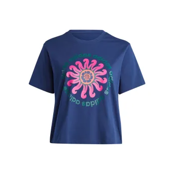 Adidas x FARM RIO T Shirt Women's Midnight Indigo