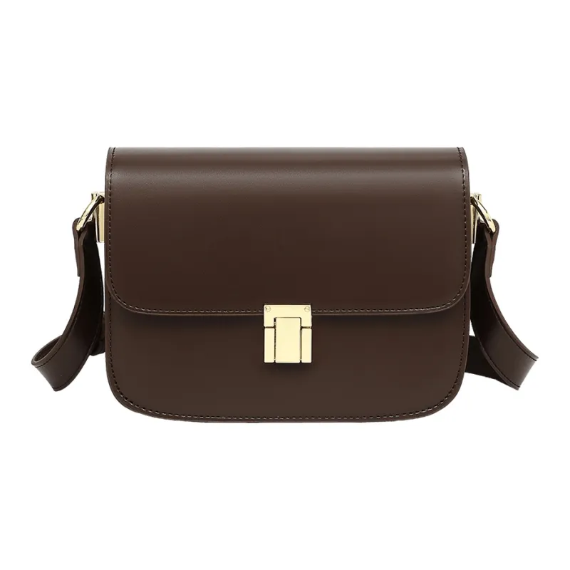 MILLIE'S Cow Leather Underarm Crossbody Bag, Shoulder Bag Regular Women's Chocolate-0