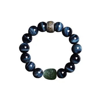 Moonstone Edge Natural Tiger's Eye Stone Bracelets Unisex
