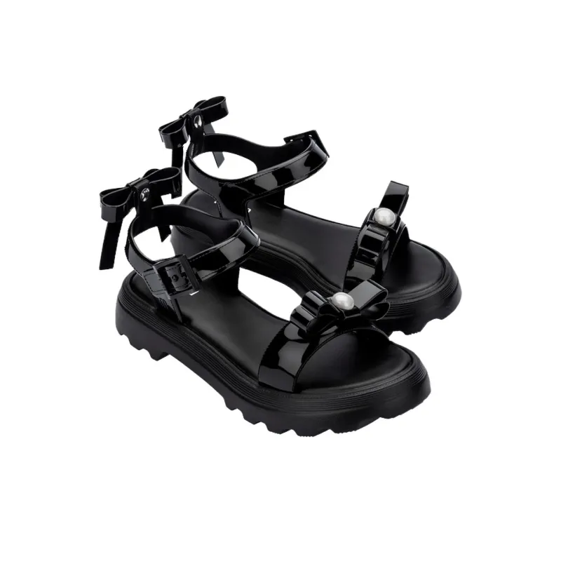 MELISSA GIRLBOW One Strap Sandals Women's Black-3