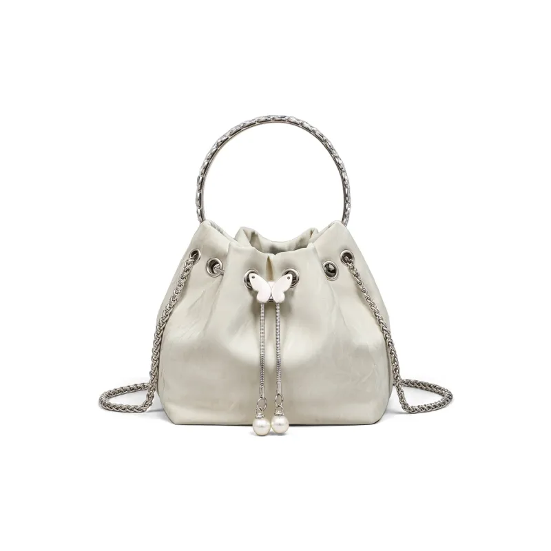 PT'SON Synthetic Leather Bucket Bag, Shoulder Bag, Crossbody Bag Regular Women's Multicolor-5