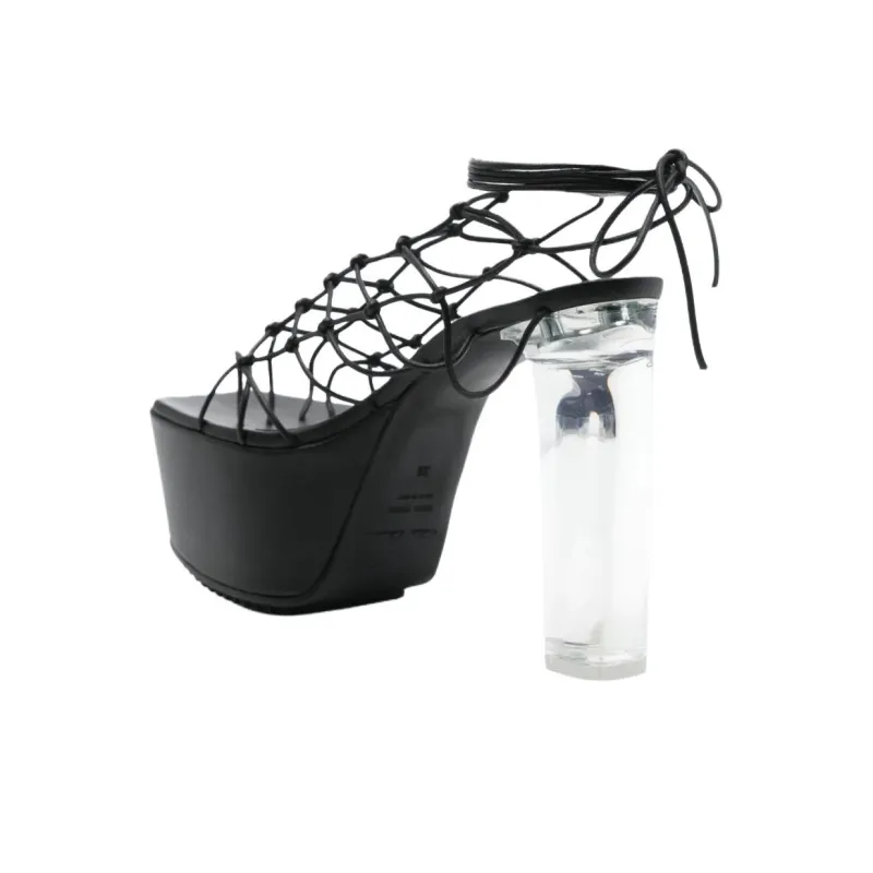 RICK OWENS/RO One Strap Sandals Women's Black-3