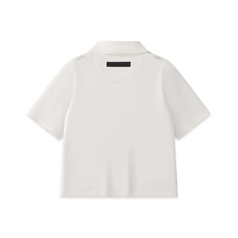FILA FUSION LIFE Polo Shirt Women's Cloud White-1