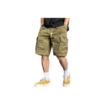 ZHANDASHUAI Summer Cargo Shorts Unisex Army Green