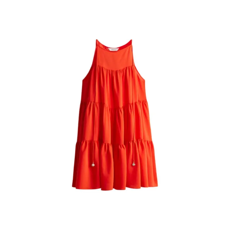 H&M Slip Dresses Women's Bright Red-0