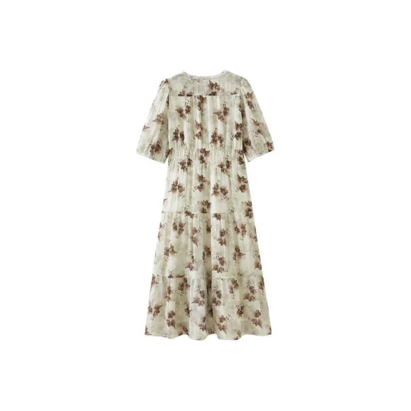 SHUIYUNJIAN Short Sleeved Dress Women's-1