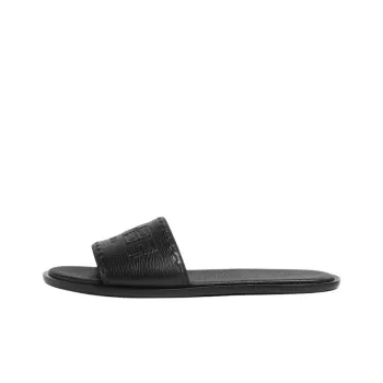 FENDI ROMA Slip Resistant Slide Slippers Men's Black