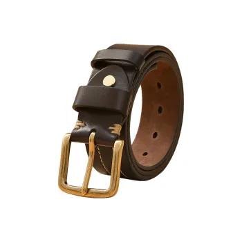 HLA Top Grain Cow Leather Cow Leather Belts Men's Width 3.85CM