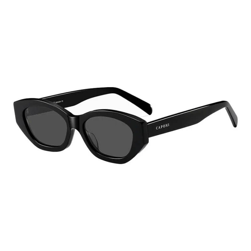 CAPONI Plate Frame Cat Eye Sunglasses Unisex-4