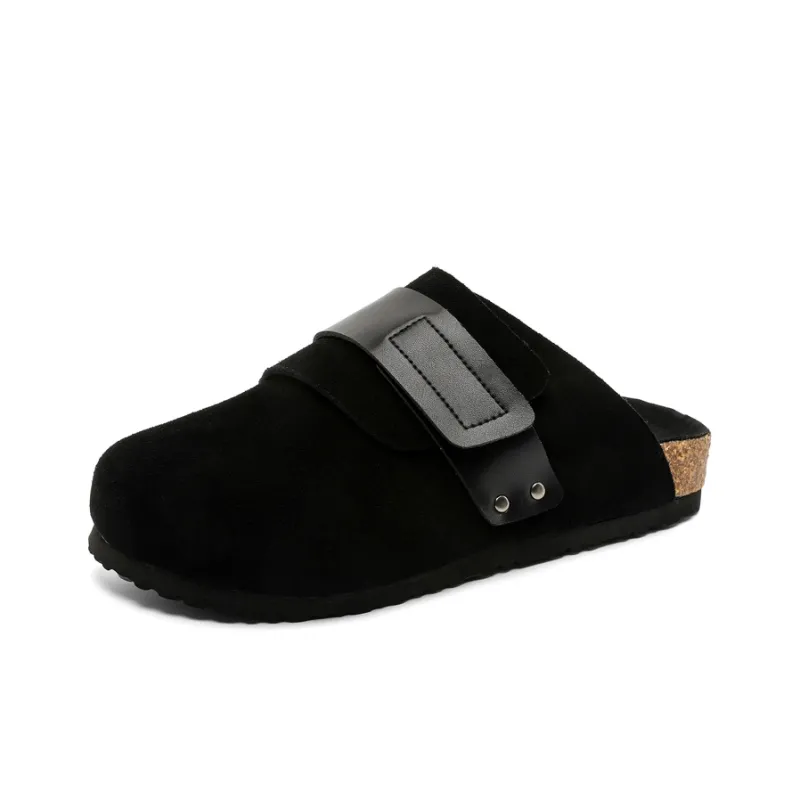 SOBB Rubber Sole Abrasion Resistant Slip Resistant Closed Toe Slippers Men's-0