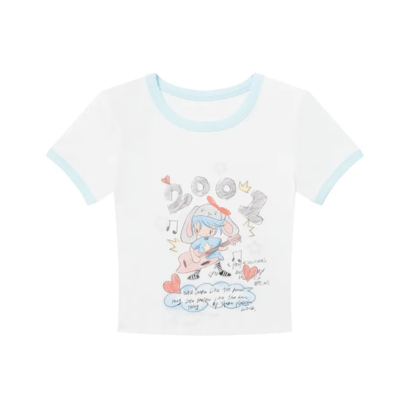 Vine Color T Shirts Women's White-0