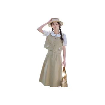 ZIHAN Skirt Set Women's Light Brown Tea