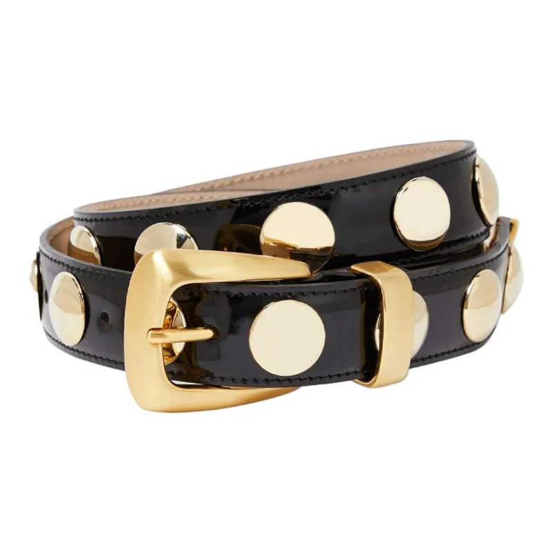 KHAITE Cow Leather Belts Women's Black -1