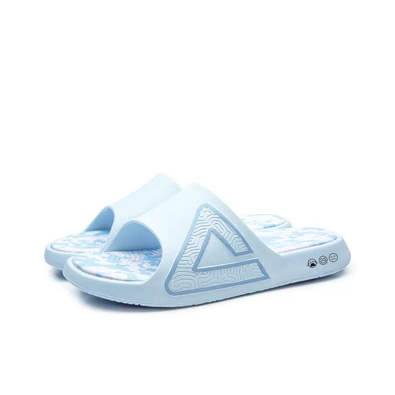 PEAK Tai Ji1.0 Quiet Slip Resistant Abrasion Resistant Slide Slippers Unisex Blue-2