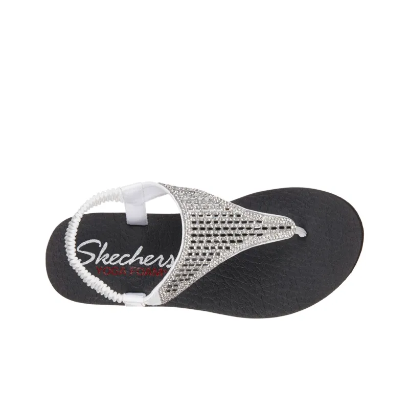 Skechers Meditation Beach Sandals Women's White-3