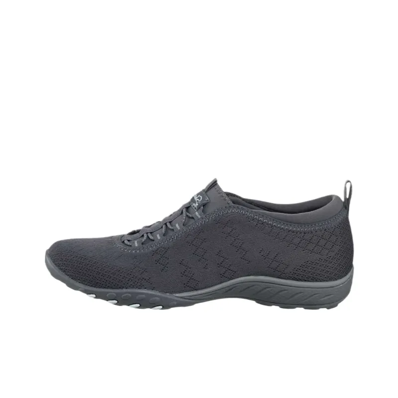 Skechers Breathe Easy Low Top Casual Shoes Women's Dark Gray-0