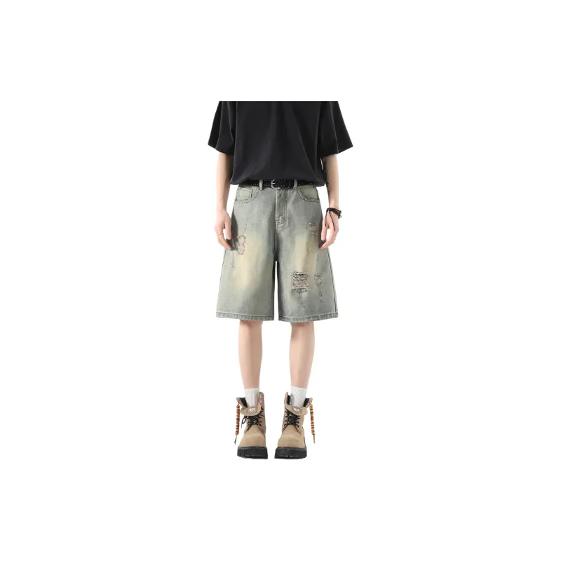 Ang2 Stu Denim Shorts Unisex-3