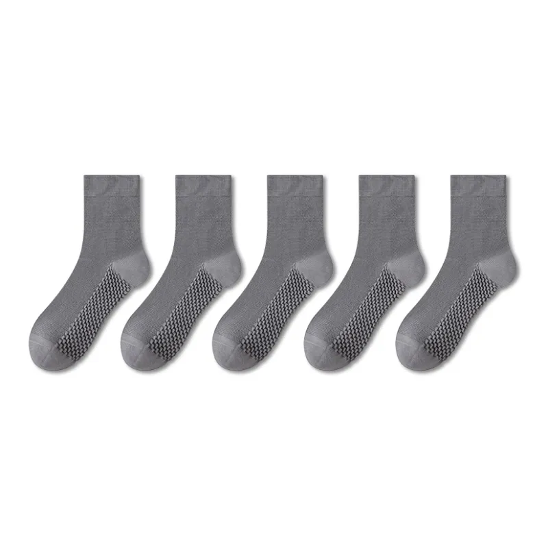 LUOLIAN Mid Calf Socks Men's 5 Pack-7