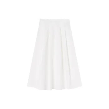 XIANGYING Casual Long Skirt Women's White