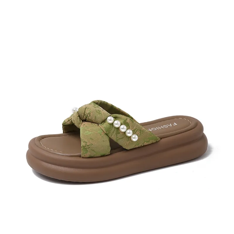 NANJIREN EVA Slip Resistant Abrasion Resistant Slide Slippers Women's-4