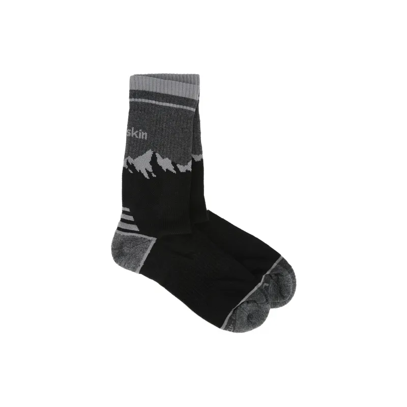Jack Wolfskin Knee High Socks Women's 2 Pack Black/Gray/6069-0