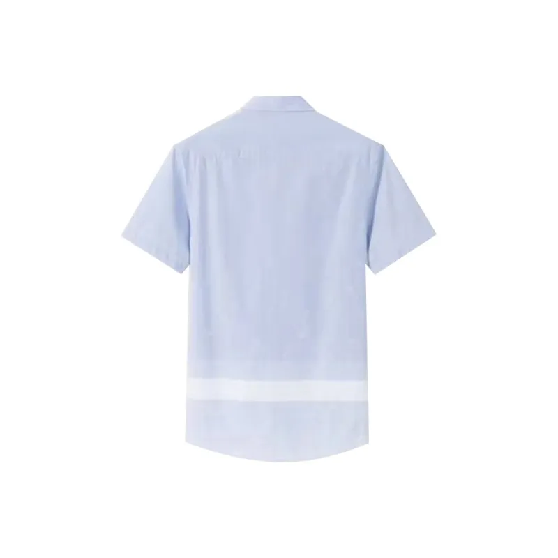 ARTSDON Shirts Men Light Blue Pattern-1