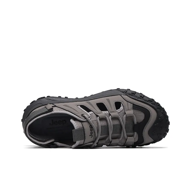 Jeep Slip Resistant River Trekking Shoes Men's Black-10