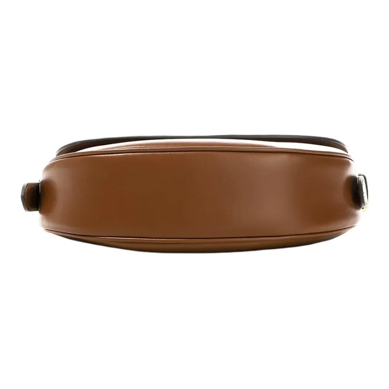 PRADA Calfskin Crossbody Bag, Shoulder Bag Women's Brown-2
