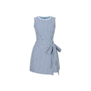 ETSE Sleeveless Dresses Women's Blue