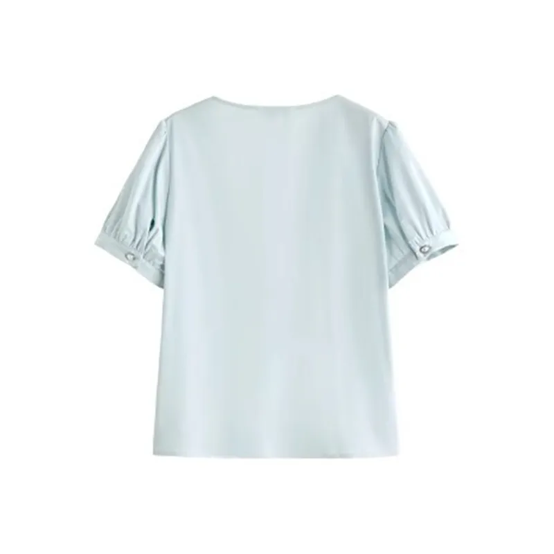 HDFULERN Shirts Women's Blue-1