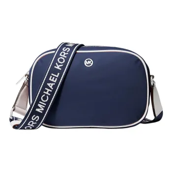 MICHAEL KORS Jet Set Nylon Shoulder Bag, Crossbody Bag Medium Size Women's Marine Blue