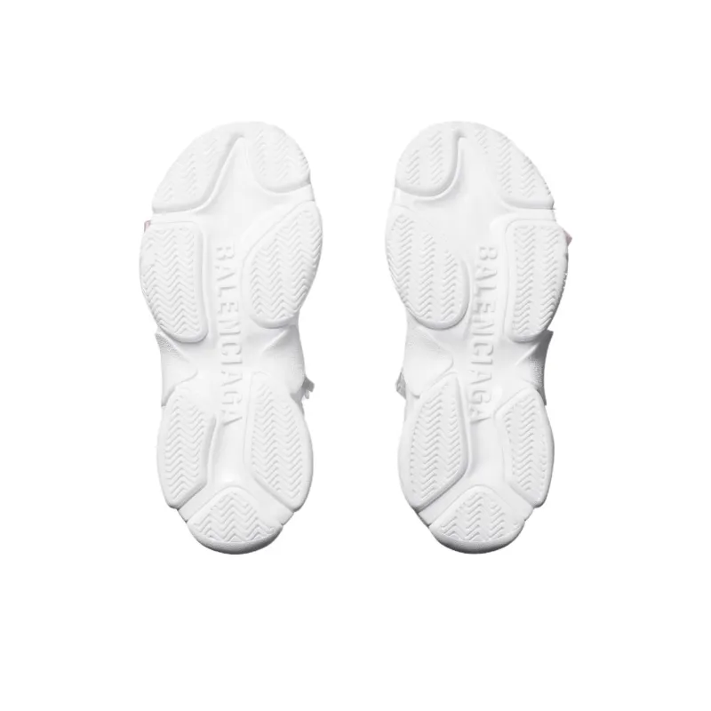 Balenciaga Triple S Lace Low Top Chunky Sneakers Women's White-6