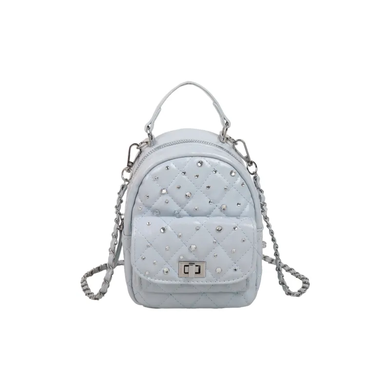 TOUTSEUL YOLO PU Backpack Women's White/Black/Yellow/Pink/Blue-23